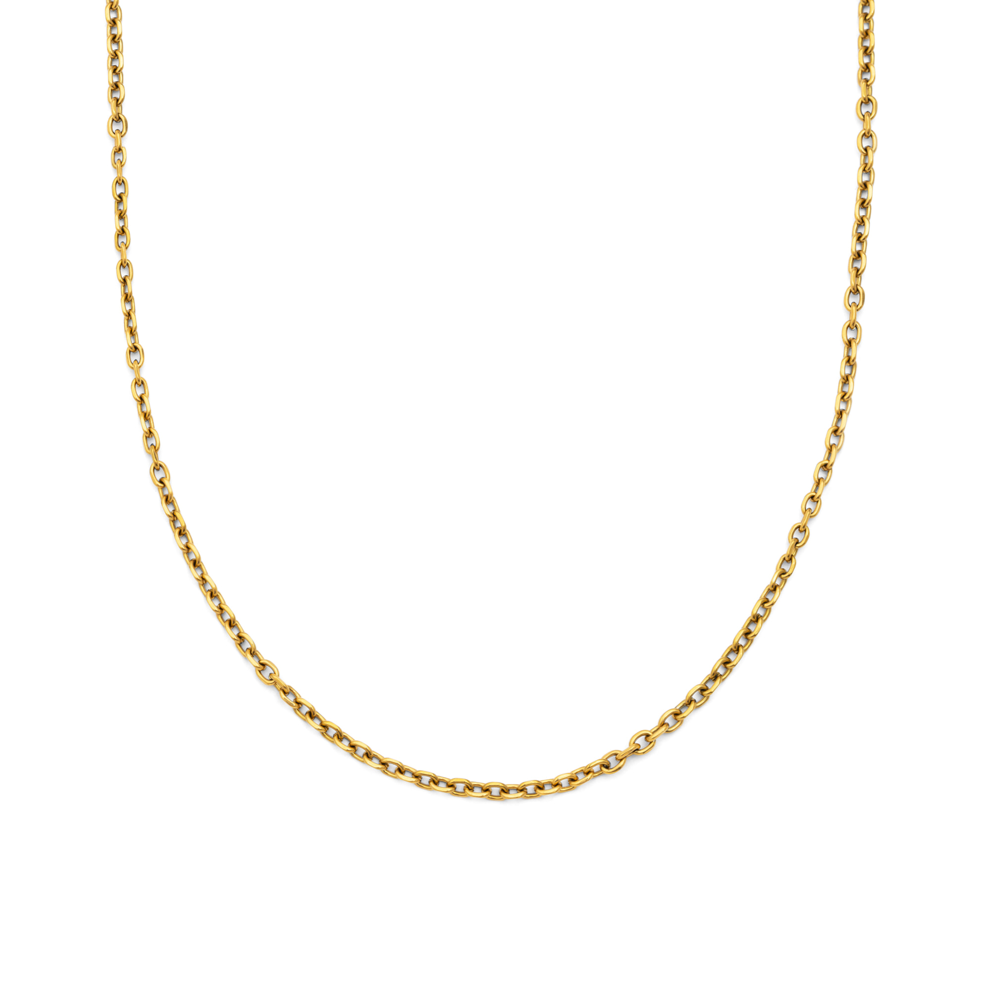 Collar Orla Rope Acero Baño Oro