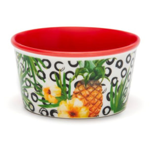 Set 6 Ciotole 8,7 cm Excelsa – Tropical Chic, New Bone China Multicolore