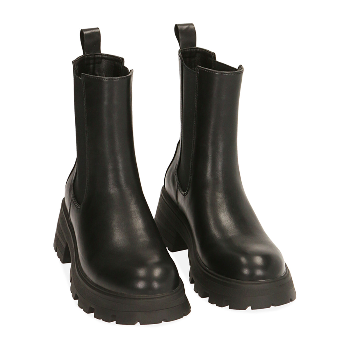 Chelsea boots neri, tacco 4,5 cm