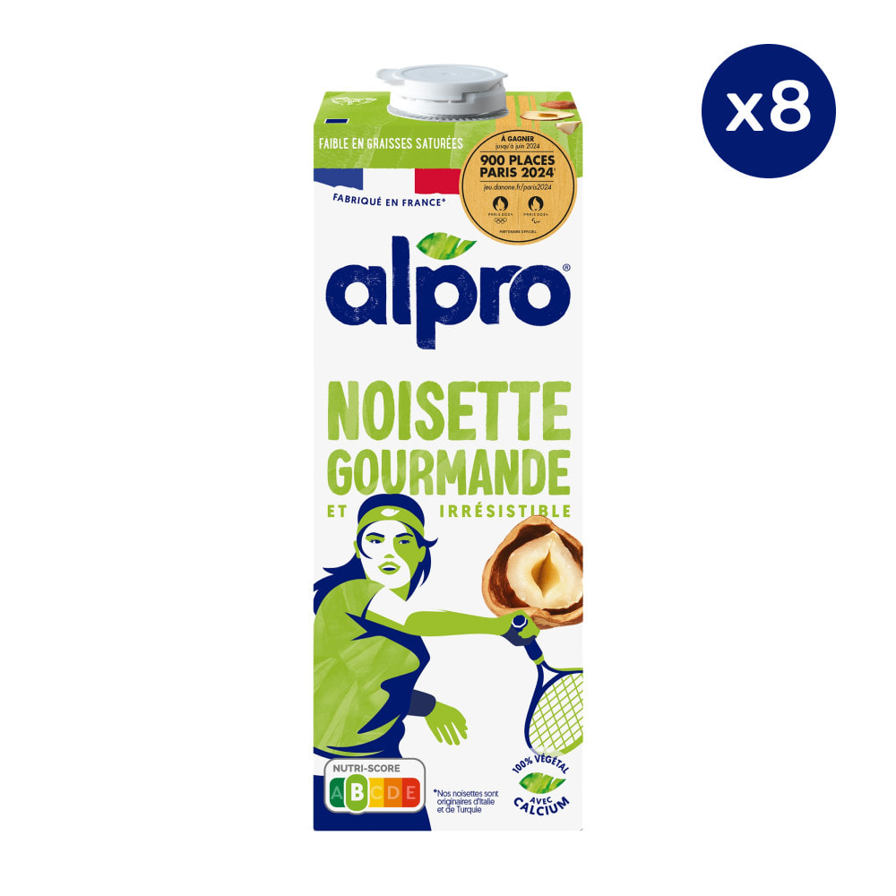 8 x 1L - Alpro - Boisson Végétale - Noisettes