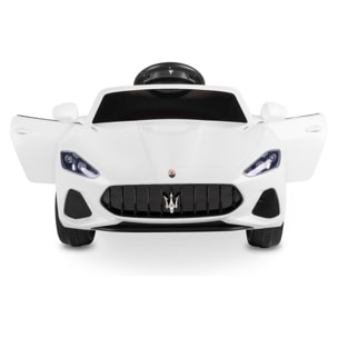 Coche de bateria MASERATI WHITE vehículo eléctrico infantil 12V7AH +3 años