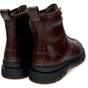 Botines - CAMPER Brutus+ - Marron - Cuero liso
