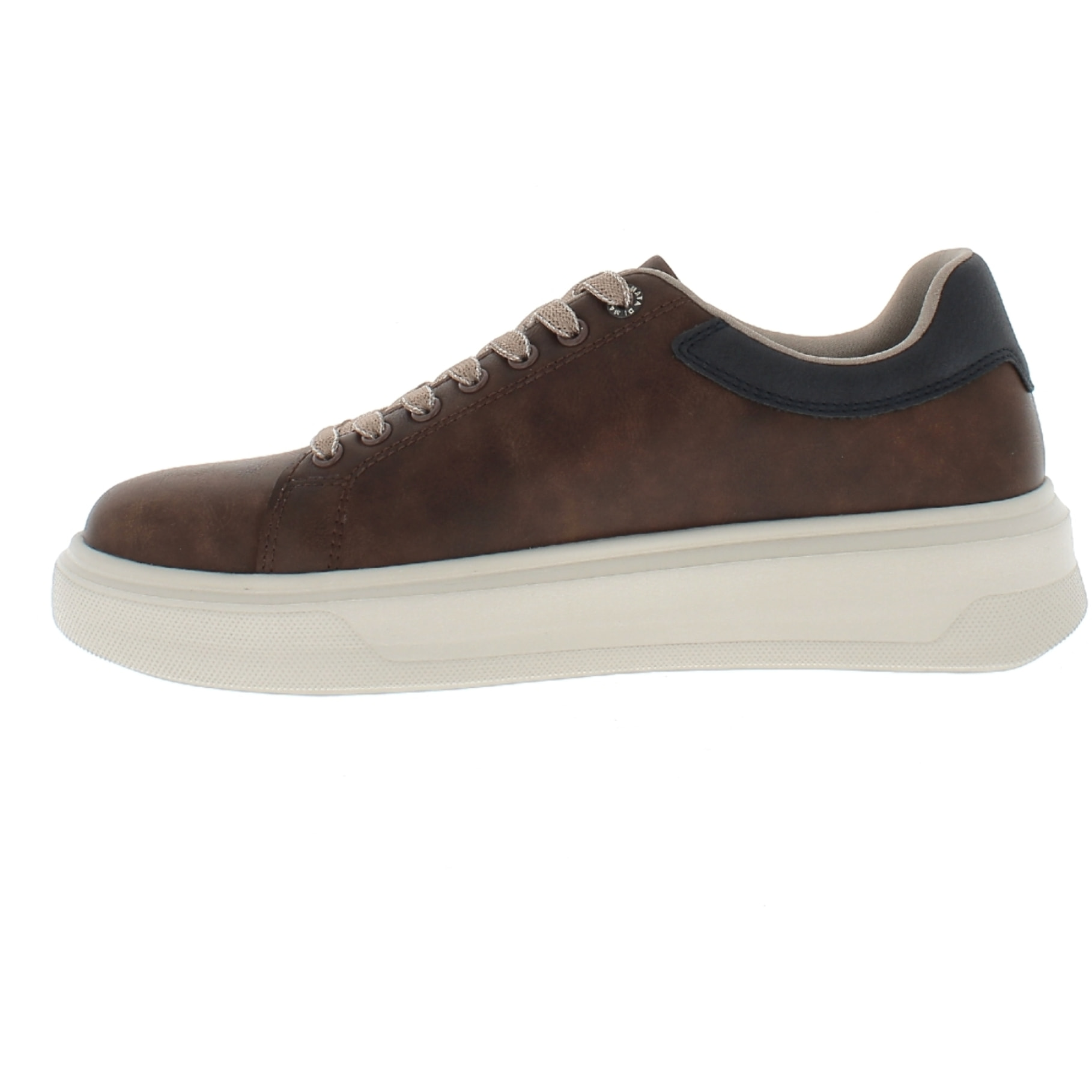 Armata di Mare Scarpe Uomo Court Maxi Sneakers Casual con Soletta Rimovibile in Memory Foam AMU W24M609 Cognac