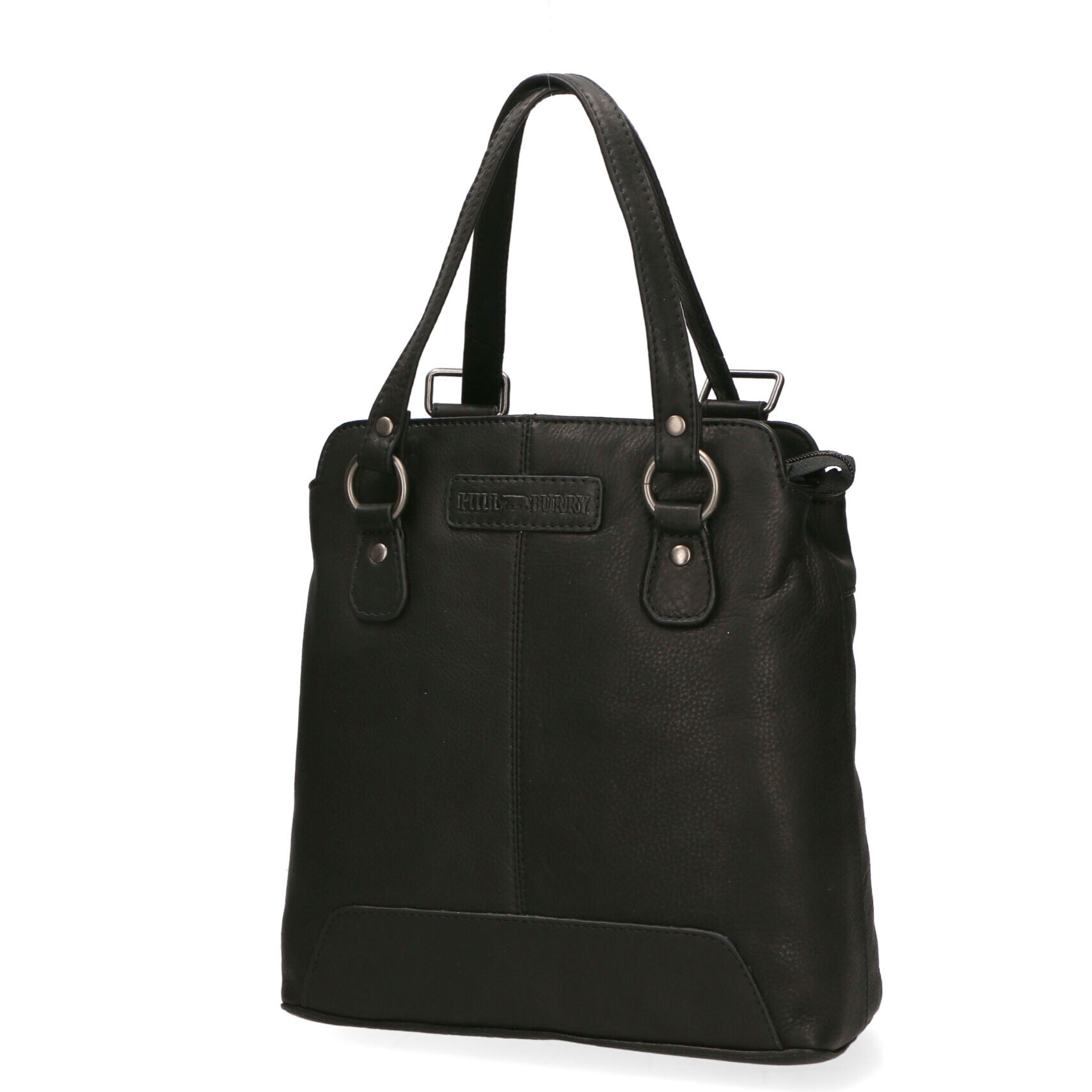 Borsa a spalla convertibile in zaino  da uomo In Vera pelle Made in Italy 19x27x11 cm