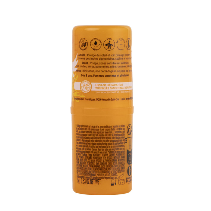 Monoï de Tahiti Ao SPF50+ - Stick Solaire Invisible Monoi 15g