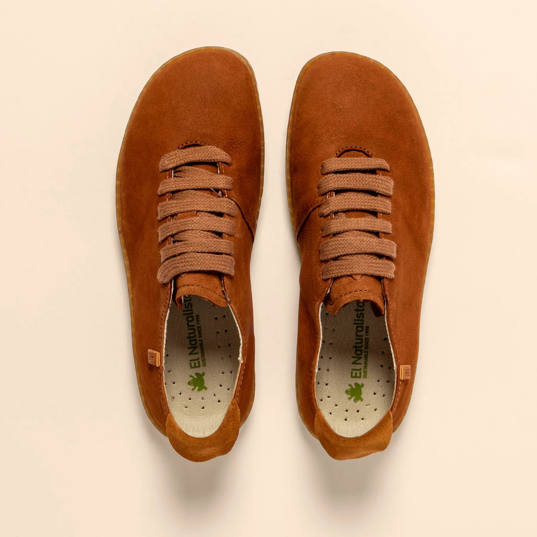 Zapatillas N296 NOBUCK LAVADO CUERO/EL VIAJERO color Cuero