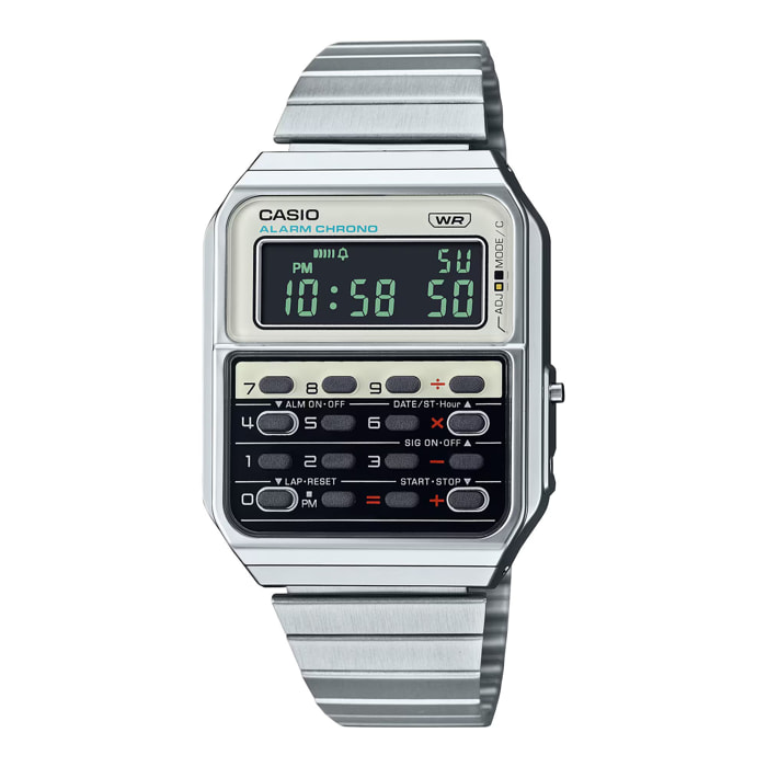 Reloj Casio CA-500WE-7BEF Hombre Digital Cuarzo con Correa de Acero inoxidable