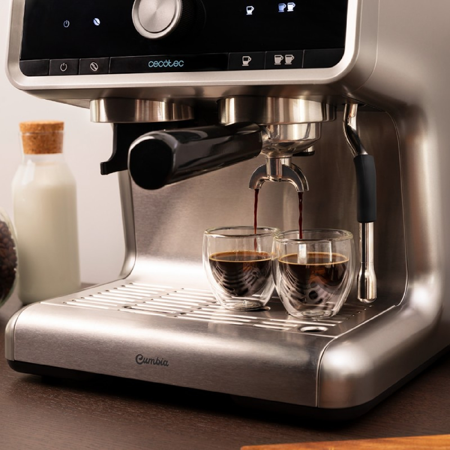 Cecotec Cafetera express Cumbia Power Espresso 20 Barista Cream