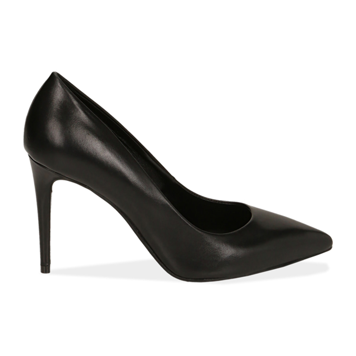 Décolleté nere in pelle di vitello, tacco 9 cm