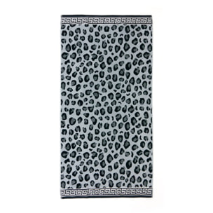 Telo Mare Spugna Jacquard Spiaggia Disegno Cleopatra