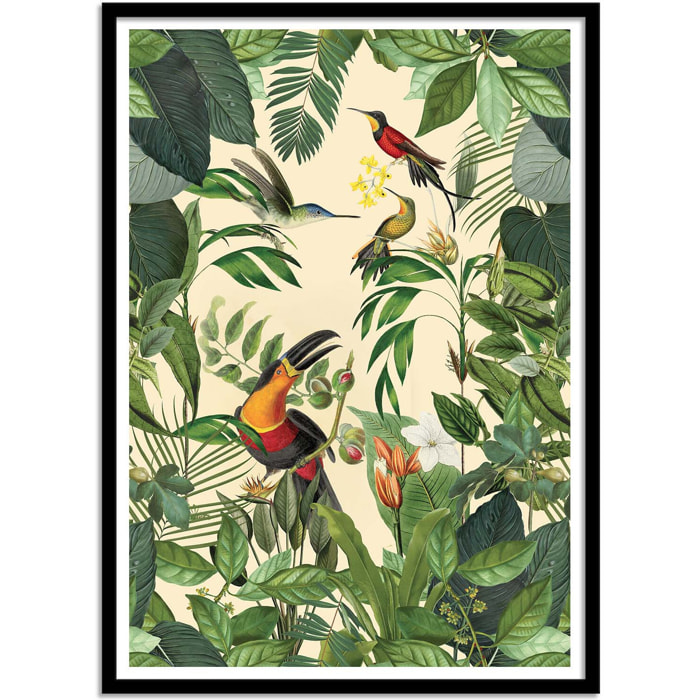 Affiche - Tropical Jungle Toucan Vertical Version - Andrea Haase