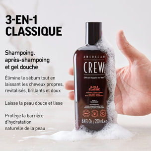 3-en-1 Classic - Shampooing 3en1 Revitalisant Hydratant et Apaisant 100 ml