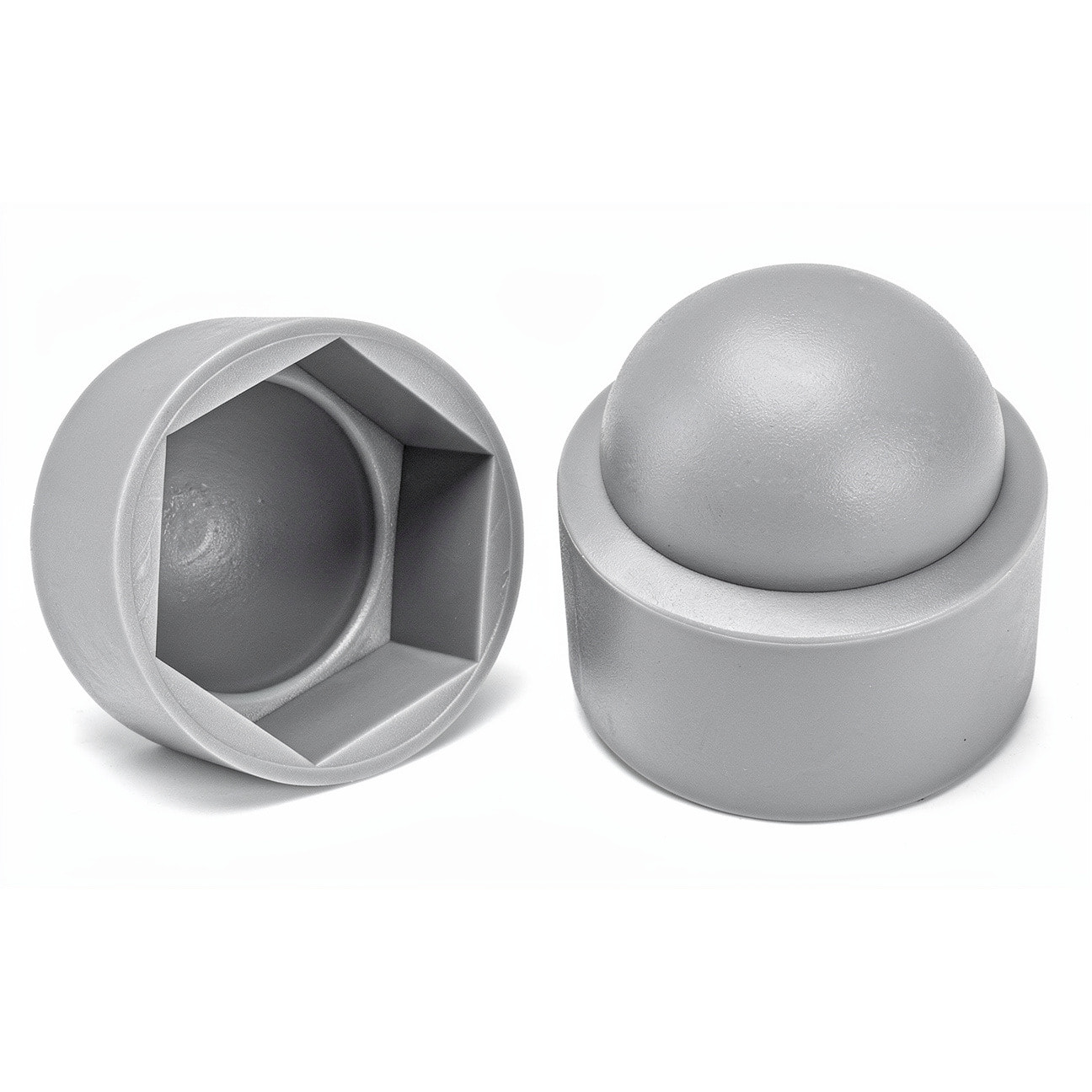 Caches écrous hexagonaux Gris - Ø 8 mm - BTE 200 - ACTON - 856028