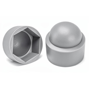 Caches écrous hexagonaux Gris - Ø 8 mm - BTE 200 - ACTON - 856028