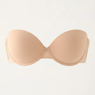 Reggiseno senza spalline Beige
