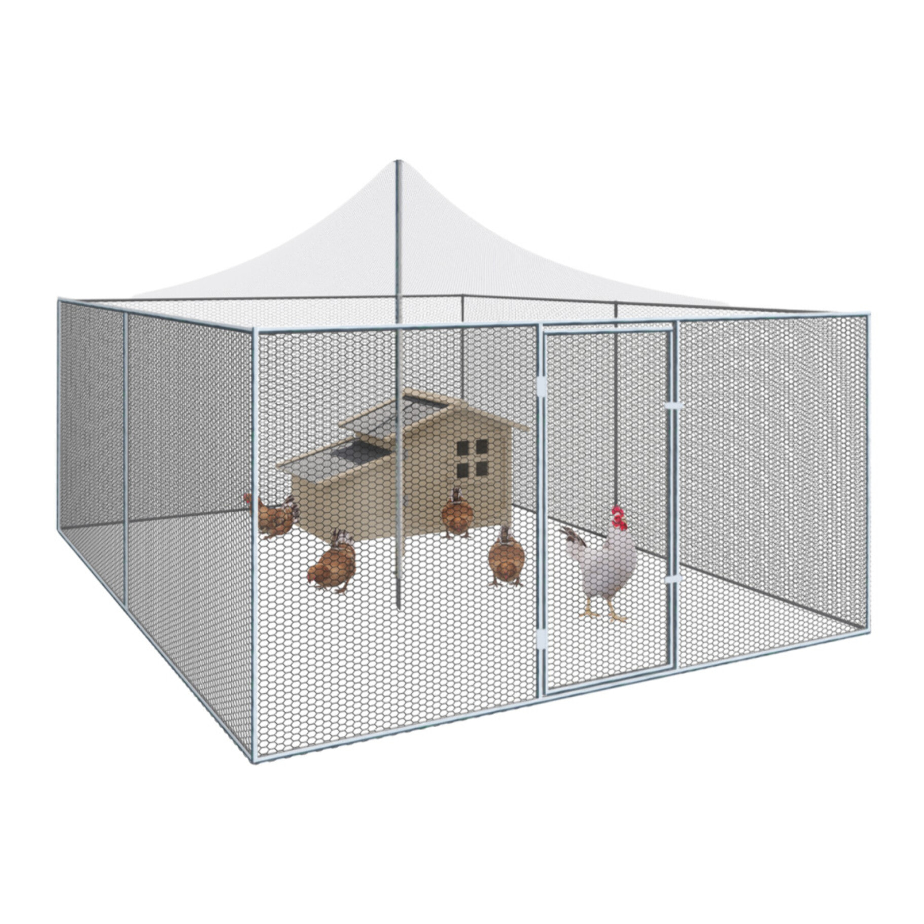 Volière grillagée 12m² - 3x4m