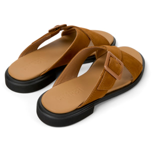 Sandali - CAMPER Edy - Marrone - Pelle nabuk