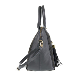 Borsa a mano da donna Made in Italy - Modello Silvana Pro - 100% pelle - 40.0 x 26.0 x 17.0 cm