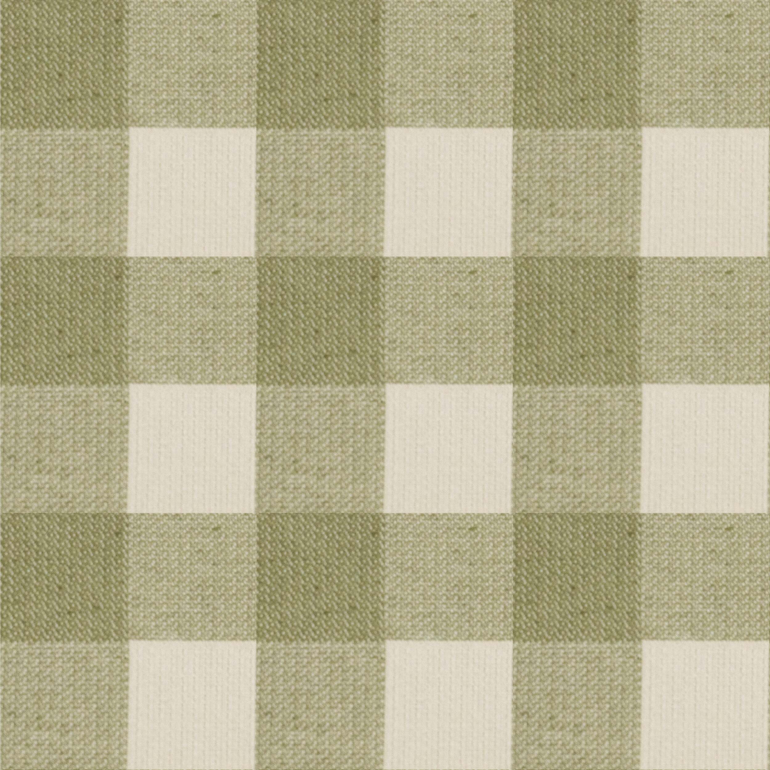 Housse de coussin jacquard 30x50 cm Vichy Vert