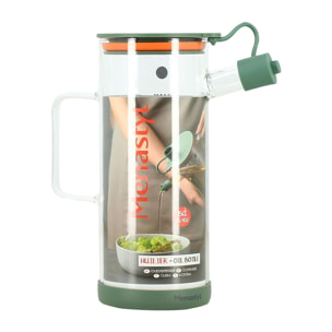 Huilier 75cl en verre et polypropylène vert