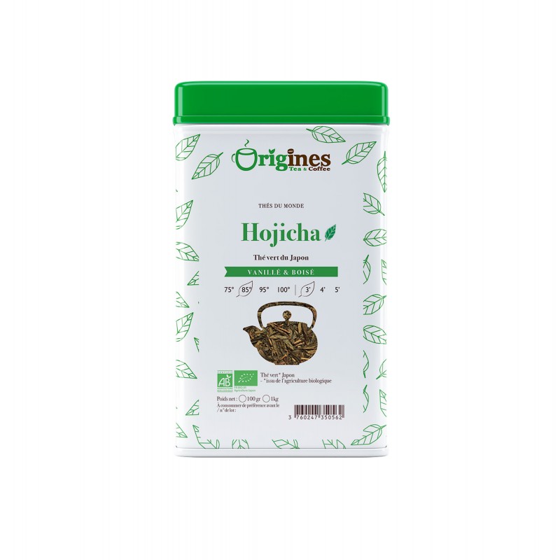 Hojicha - Thé vert Bio du Japon - Boîte Métal 100g