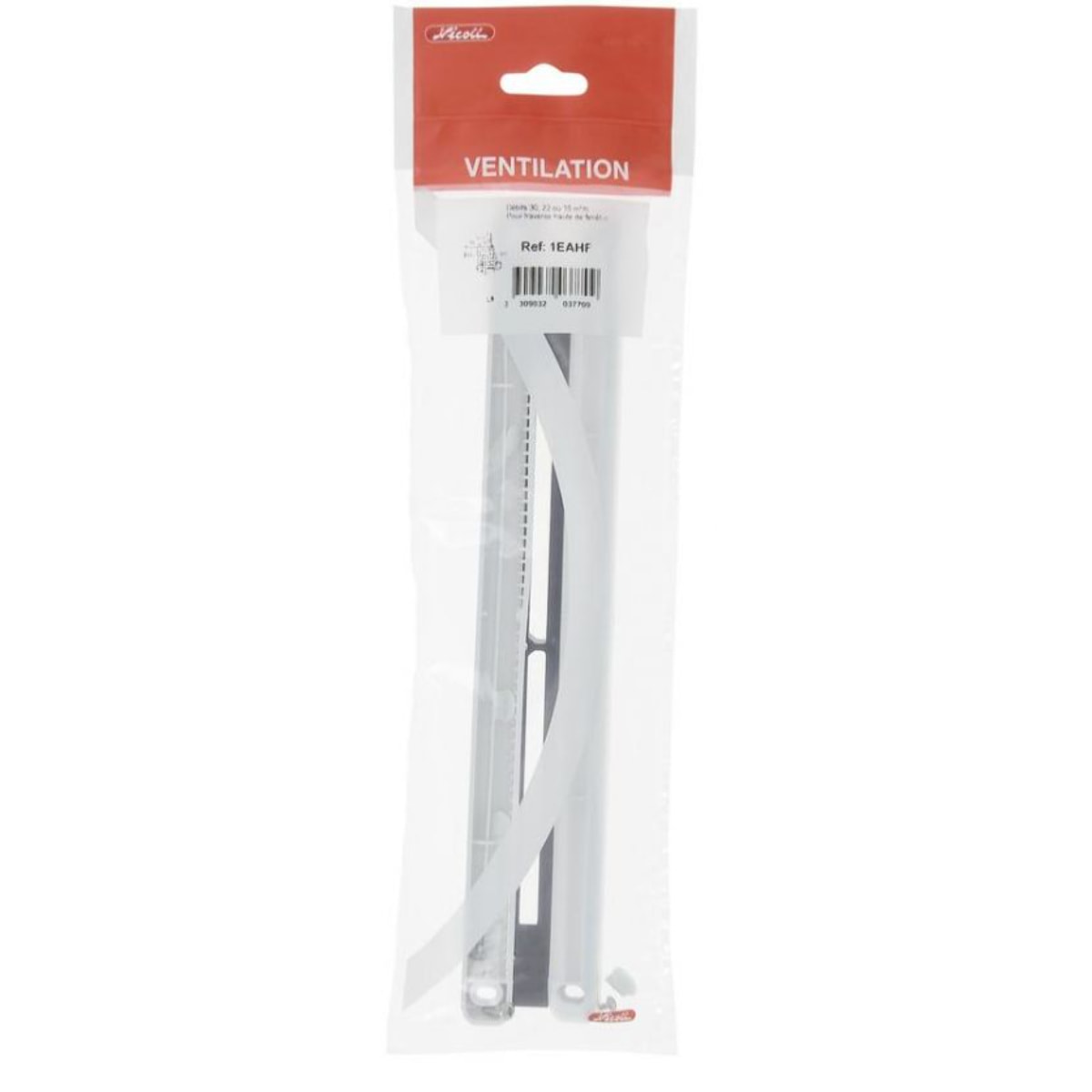 Kit sachet entrée air blanc autoréglable NICOLL BE130+D321T+CAL22+CAL15+4CVIS - 1EAHF