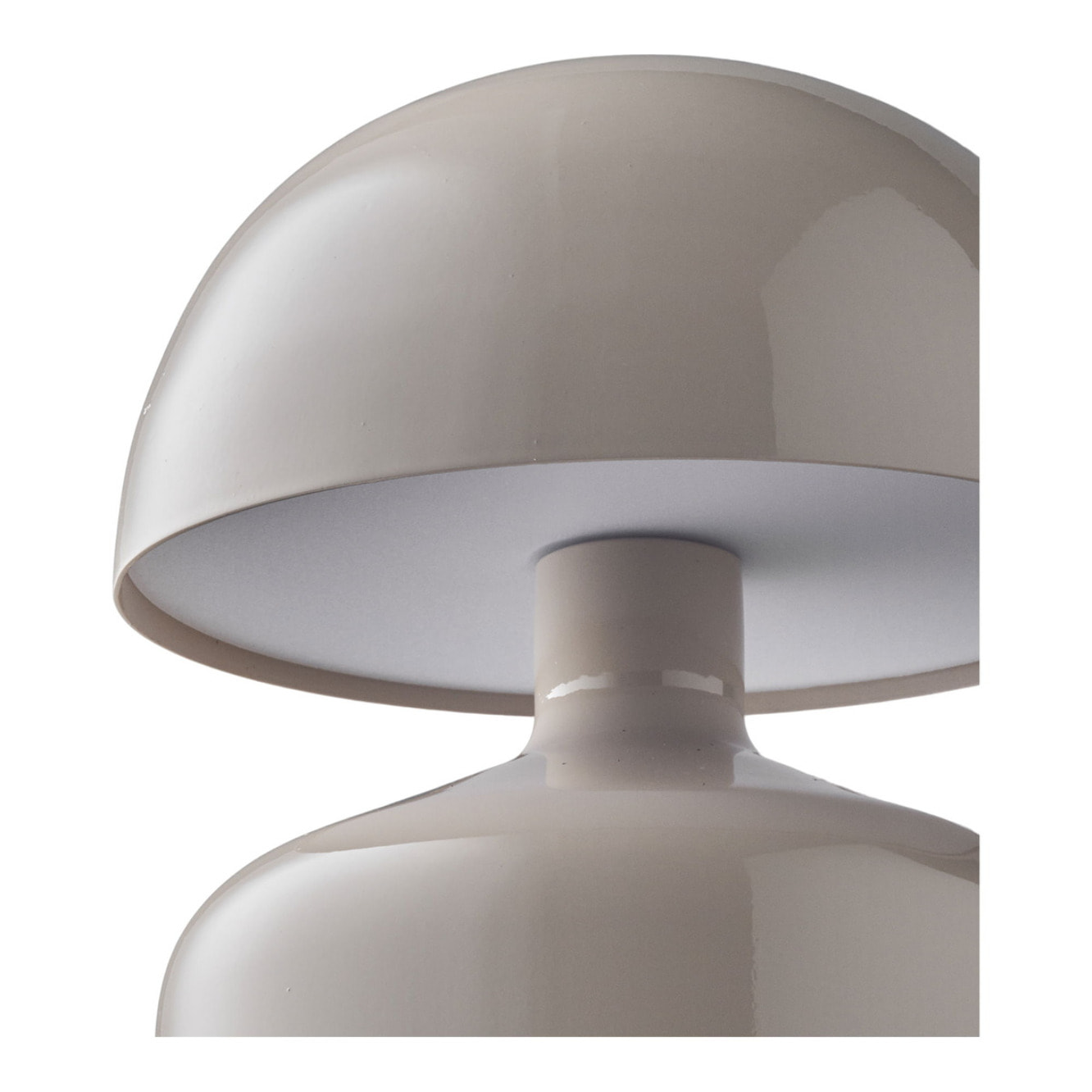 Aulla Lampada da Tavolo Ricaricabile in Metallo Grigio