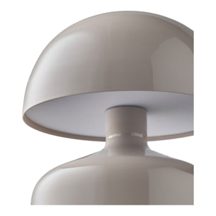 Aulla Lampada da Tavolo Ricaricabile in Metallo Grigio