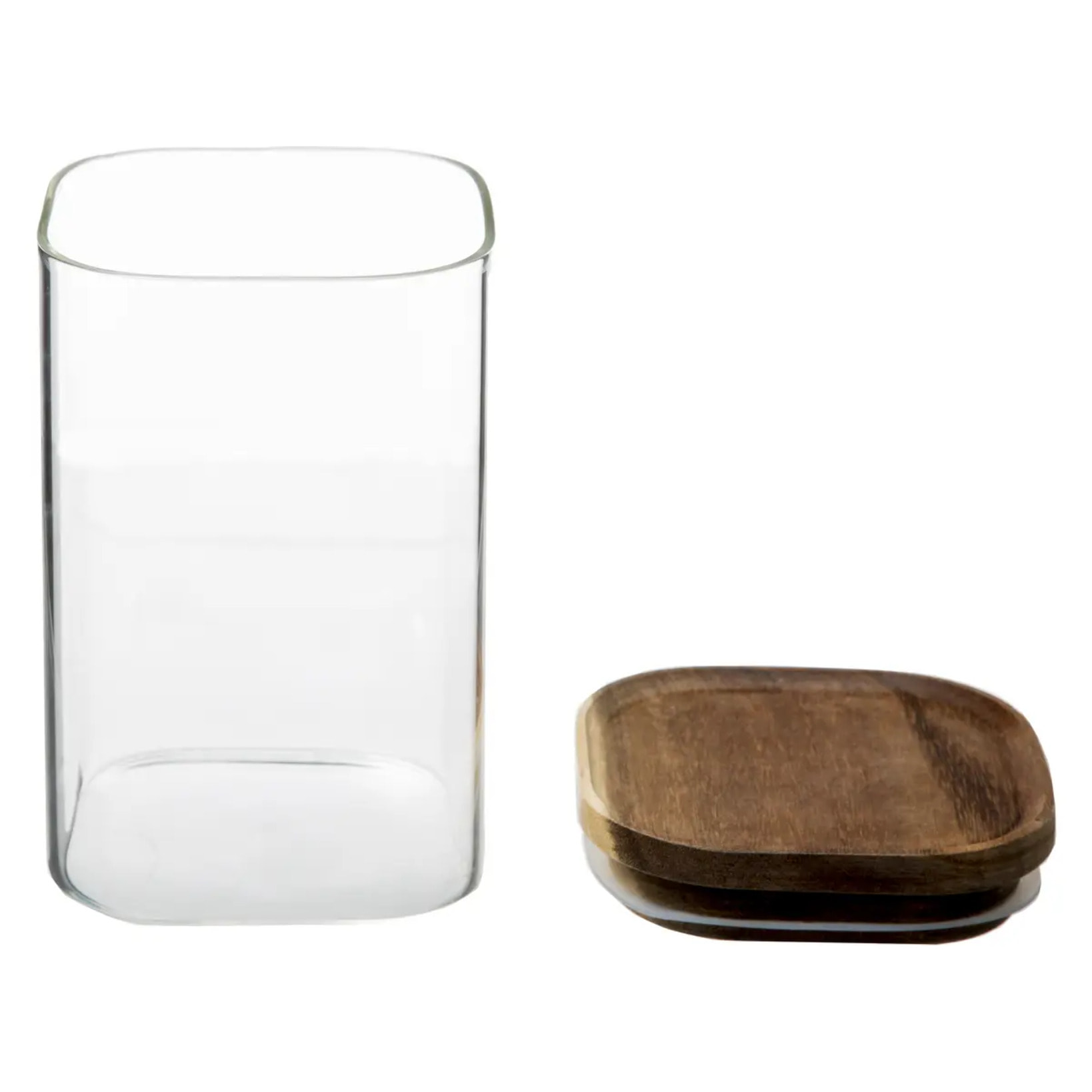 Bocal verre couvercle acacia "Hermet" 0.9L