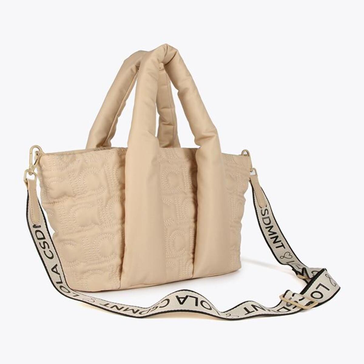 Borsa shopper media e borsa monogramma trapuntata