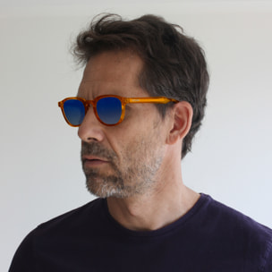 Gafas de sol OCEAN BONDI BEACH - Miel brillante / Graduada azul