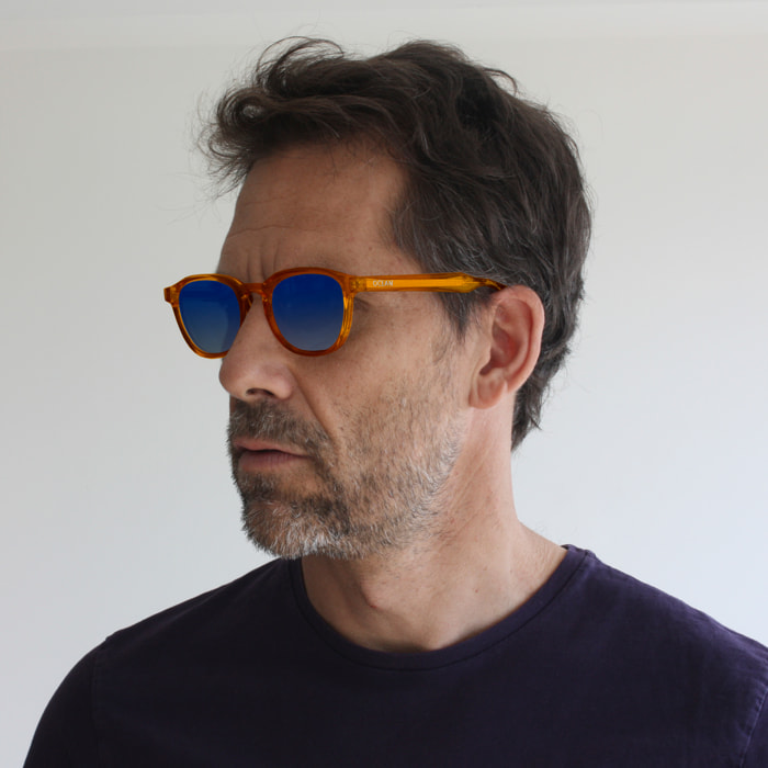 Gafas de sol OCEAN BONDI BEACH - Miel brillante / Graduada azul