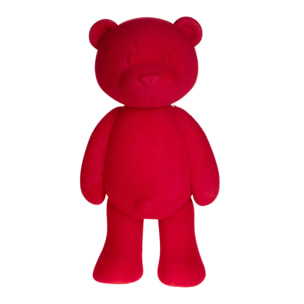 Orso natale velvet h - Pezzi 1 - ROSSO - Bianchi Dino SpA