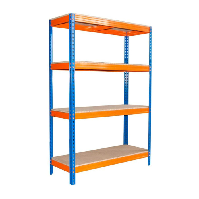 Scaffale in metallo 180x150x60cm alto carico 500kg con ripiani in multistrato