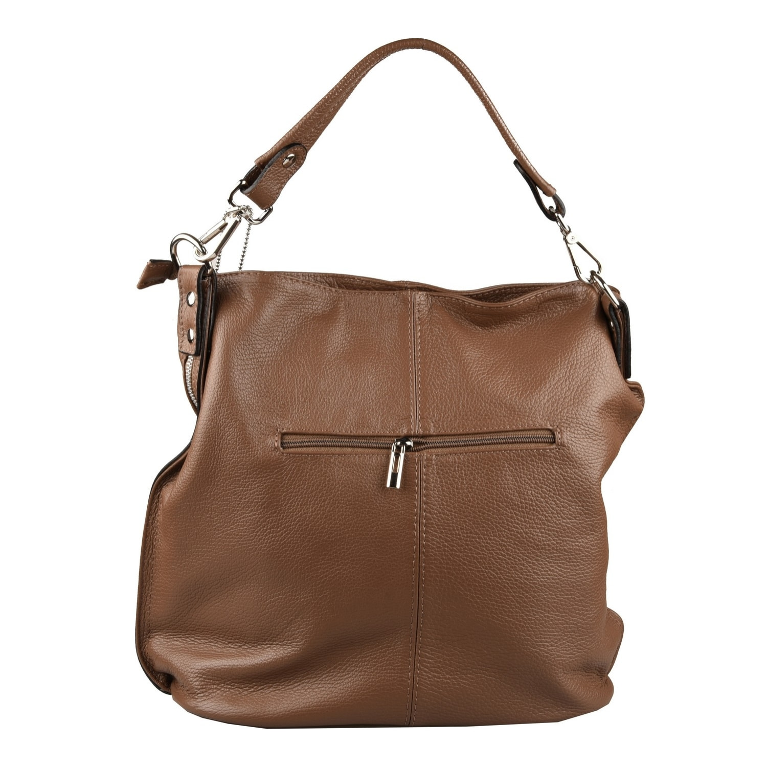 Borse Donna colore Marrone-in pelle Made in Italy L31 cm X W32 cm X H16 cmcm