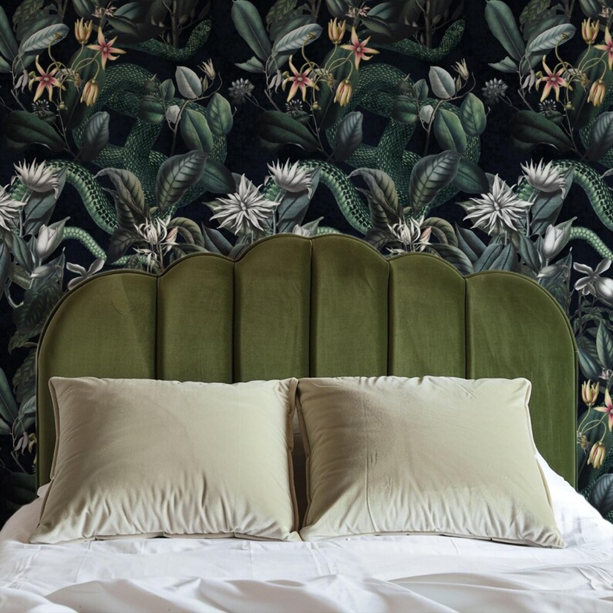 Carta da parati giungla scura