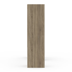 Dressing Justine extensible 120-180cm effet bois 6 tiroirs double colonne