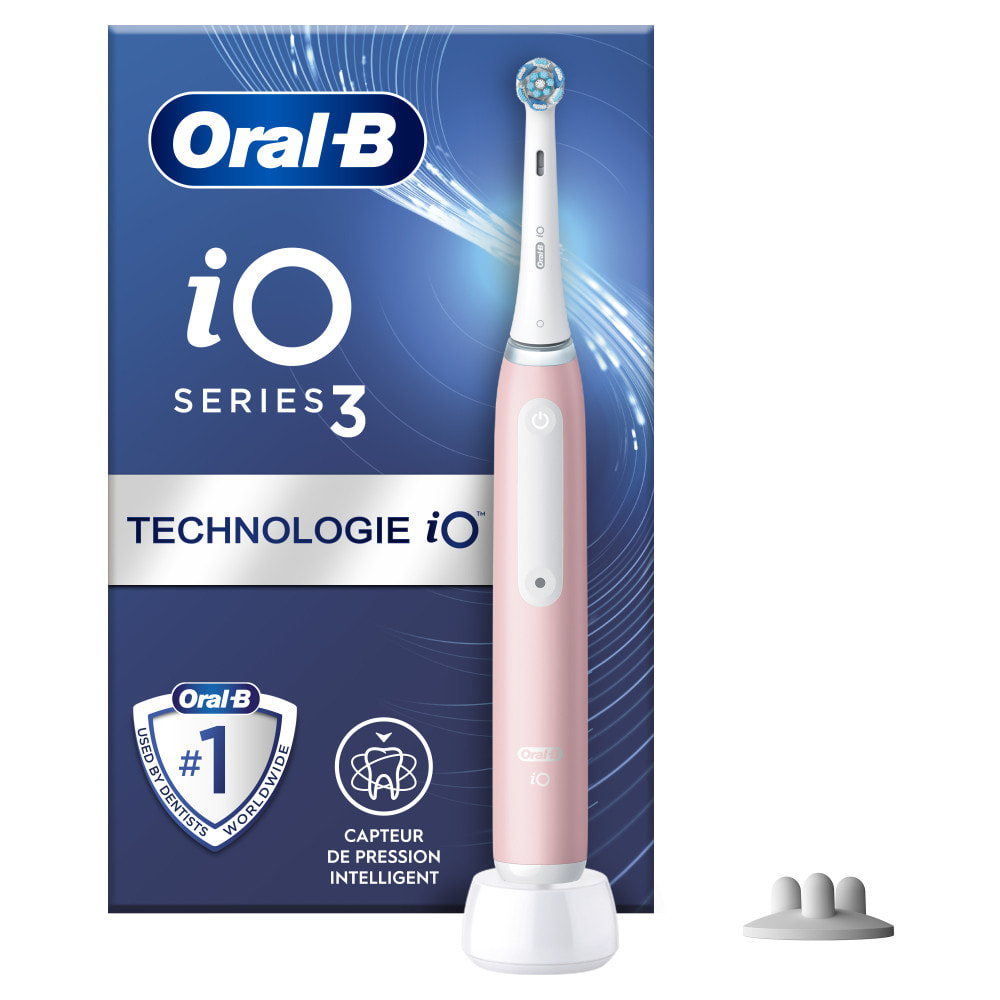 Oral-B iO 3S - Rose - Brosse À Dents Électrique