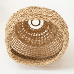 Abat-jour en feuille de palmier et posidonie ∅ 28cm - Biga