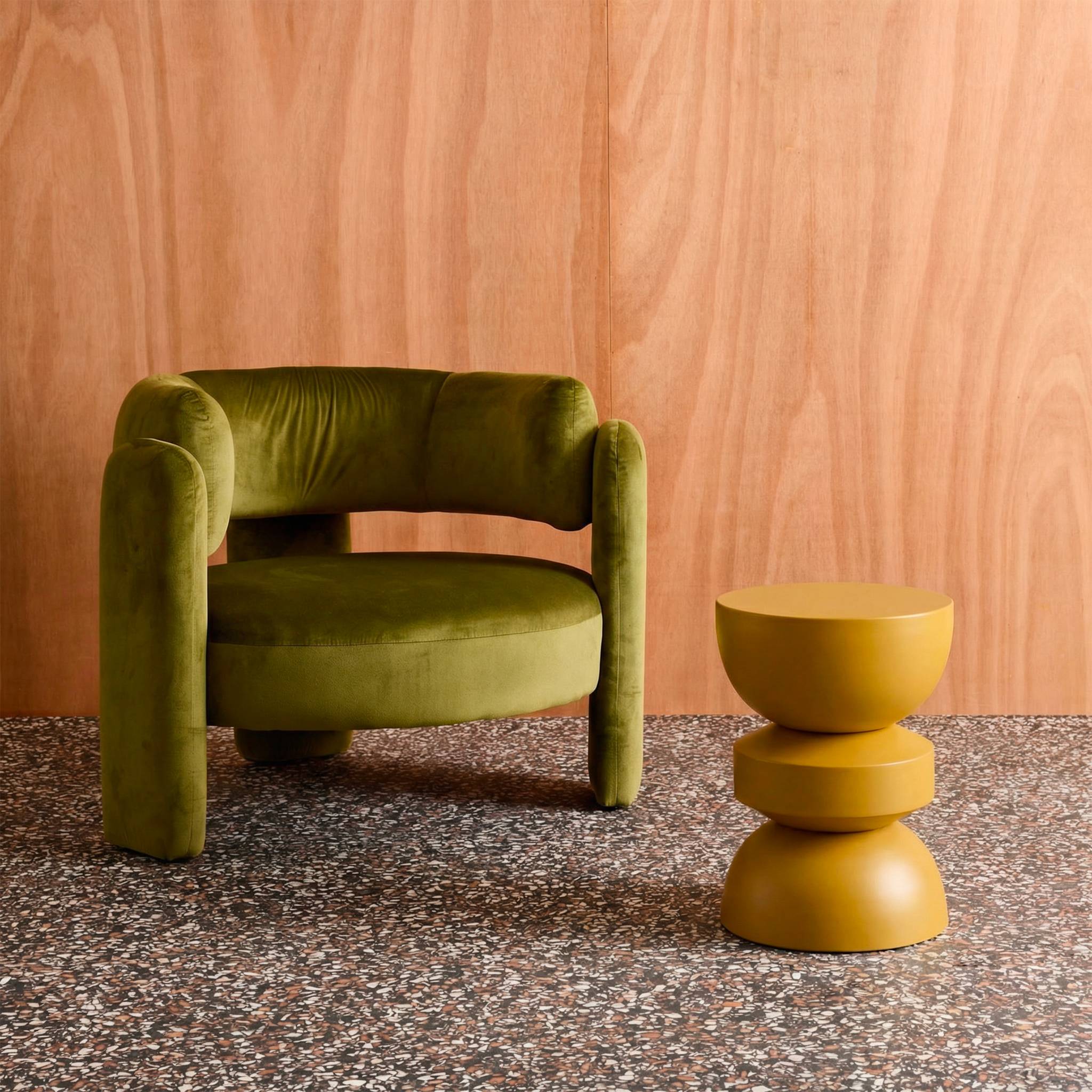 Table d'appoint, bout de canapé, table de chevet métal Ø32 x H43,5cm ASSA