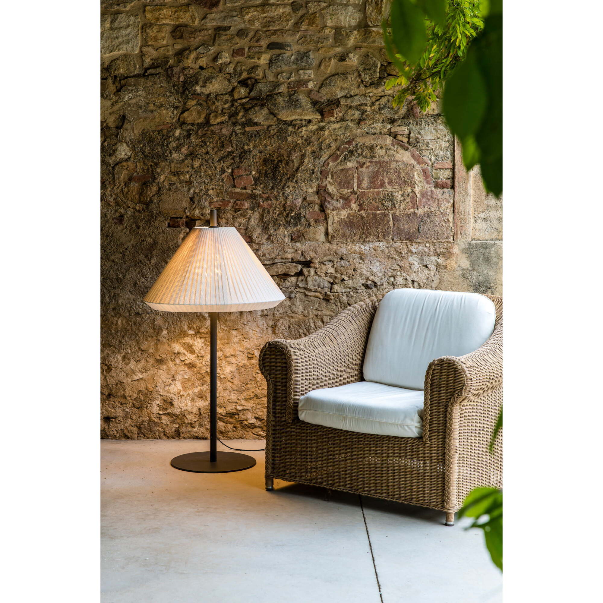 SAIGON OUT 1200 T70 Lampadaire gris/blanc mat