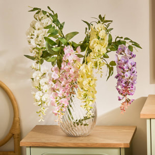 Tige Glycine Artificielle Phoebe H95cm Violette