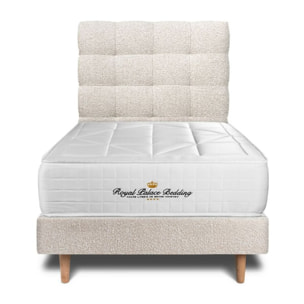 Lit Windsor Sommier bouclette - pieds bois