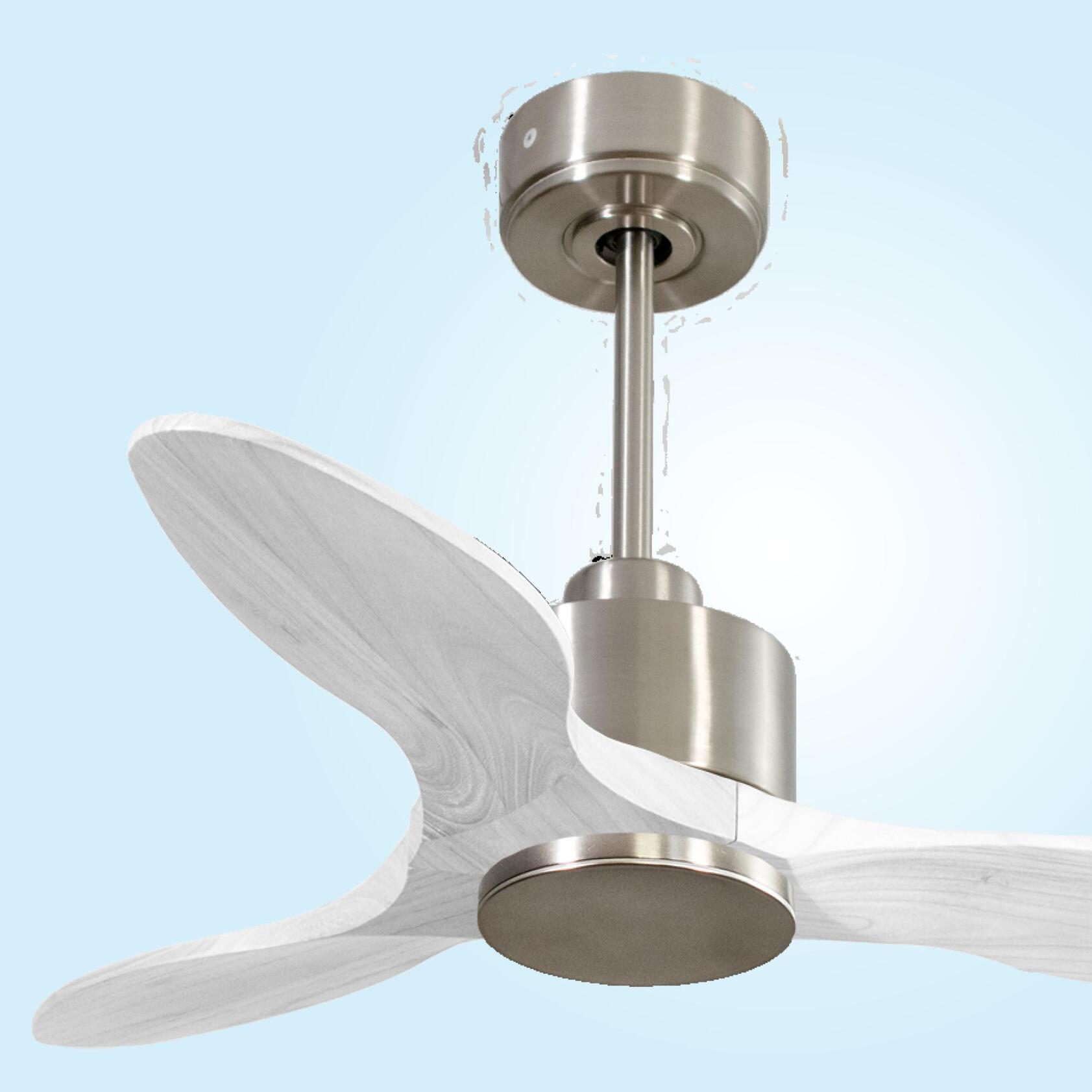 Ventilador de techo Reversible Termostato Wifi Motor DC Techos Inclinados Mando a Distancia Hypersilence Memoria LimaD106C0364983 PURLINE