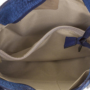 Fiesole Bolso tote Mujer.Piel auténtica Gamuza Grabado Cocodrilo