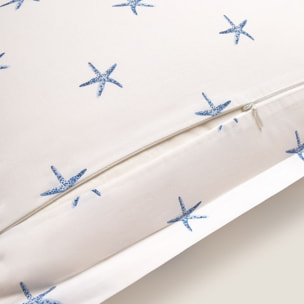 Funda de cuadrante algodón percal marinero Crea color azul 100% Algodón percal