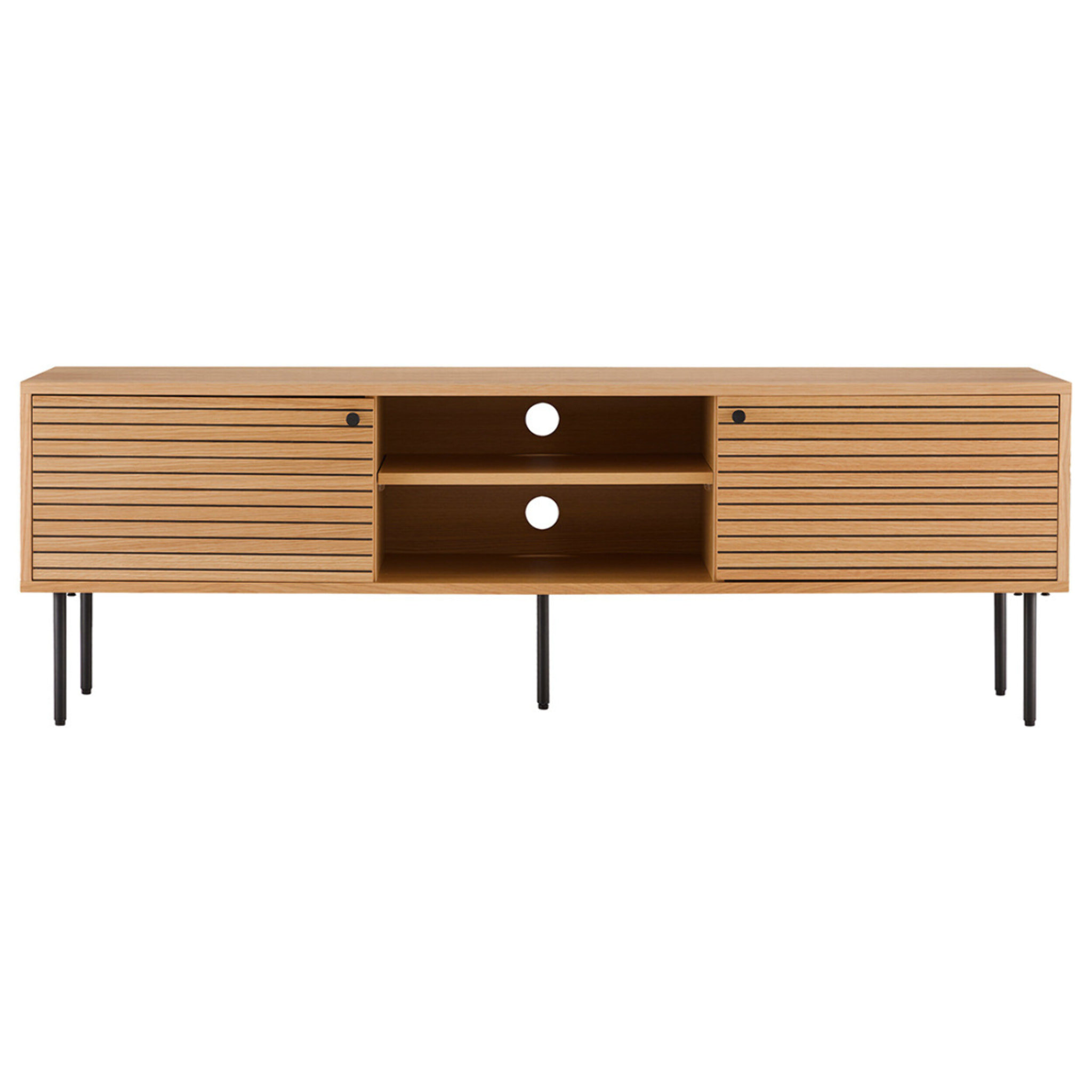 Tolga - meuble tv - chêne - 150 cm - Bois