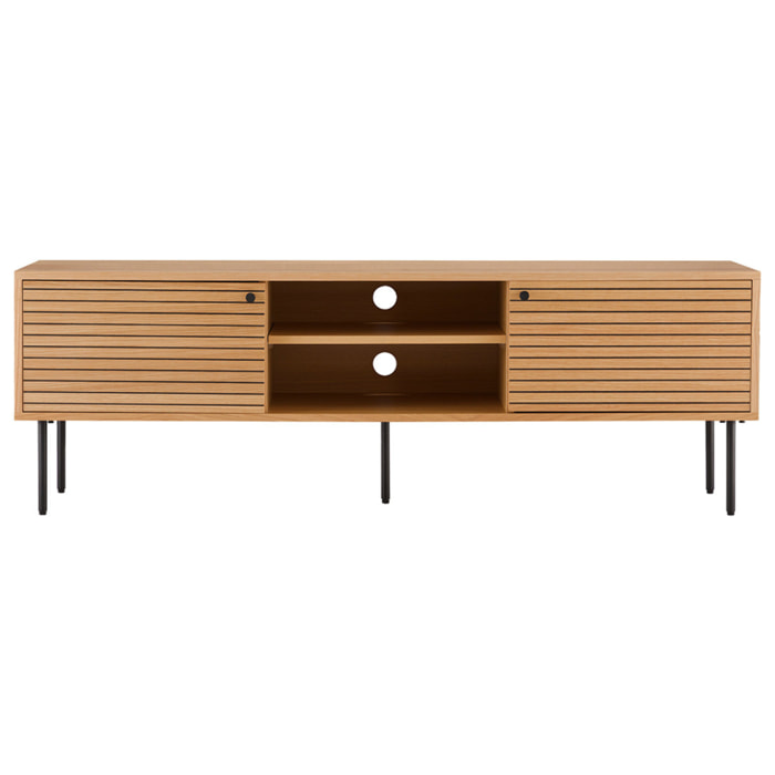 Tolga - meuble tv - chêne - 150 cm - Bois