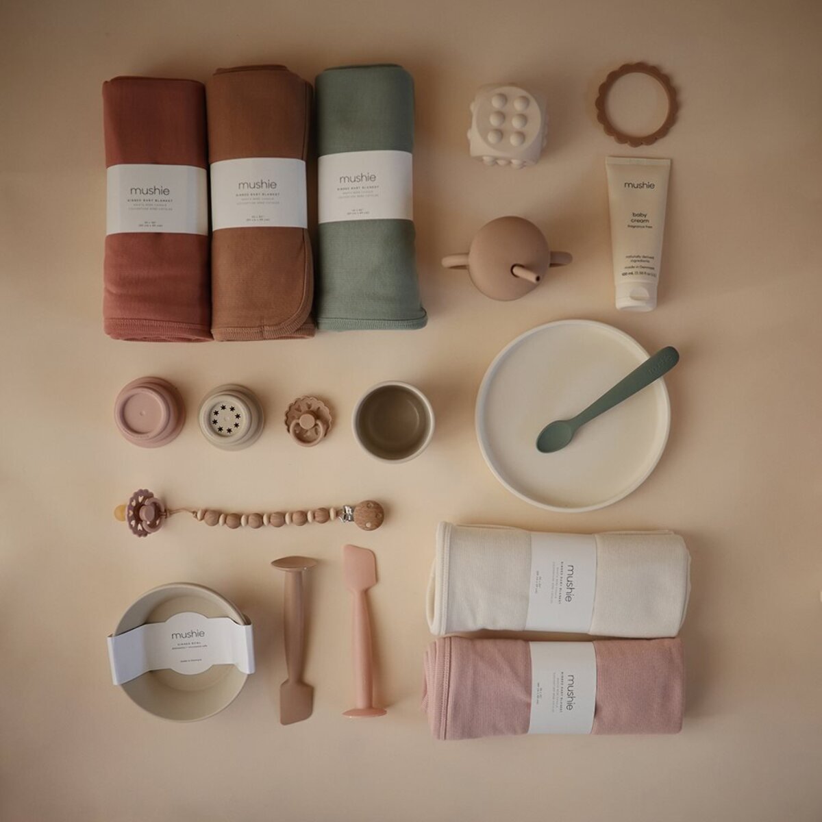 Mushie Manta Algodón M. Ribbed Plain