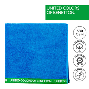 Toalla de playa azul 90x160 Benetton.